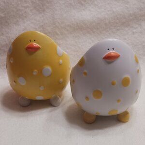 Excellent Condition Set of 2 Ganz Chick Egg Holders